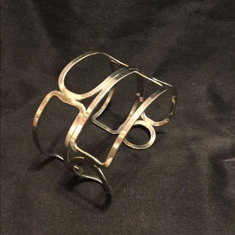 Silver cuff bracelet